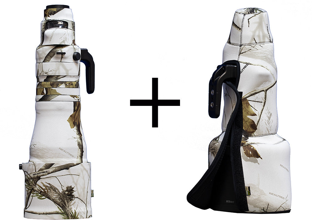 LensCoat Nikon Z 600 f/4 TC VR S - bundle with TravelCoat Realtree Snow